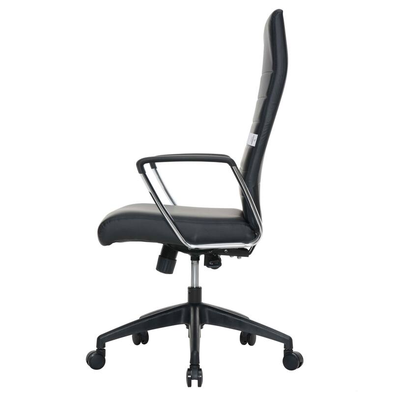 Hilton Modern High Back Ergonomic Leather Office Chair with Adjustable Height, Swivel, and Tilt for Conference or Executive Desk