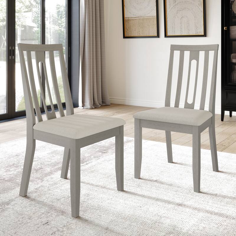 CraftPorch Contemporary Wooden Dining Chairs (Set of 2) - N/A