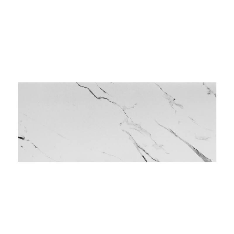 Modern Console Table with Marble-Inspired Top