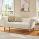 preview thumbnail 3 of 29, Christopher Knight Home - Larkspur Velvet Upholstered 60 Inch Bench with Rolled Arms and Button Tufting Beige