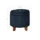 preview thumbnail 72 of 110, Carson Carrington Hare Button-tufted Round Storage Ottoman
