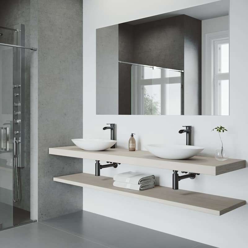 VIGO Niko 11" H Single Handle Single Hole Bathroom Vessel Faucet