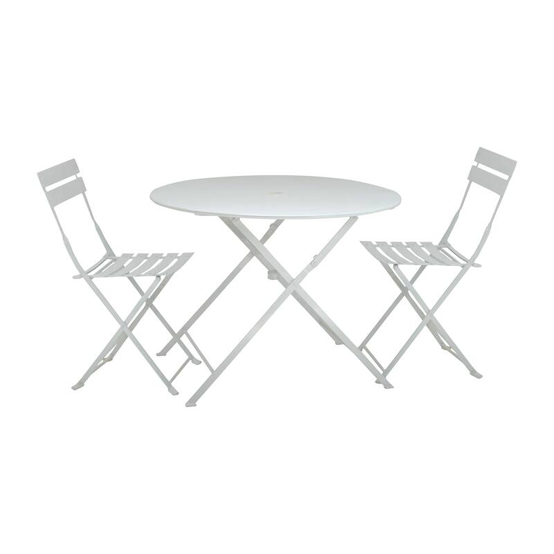 Carolina Living Bistro 30" Round Table Outdoor Set - Set of 3