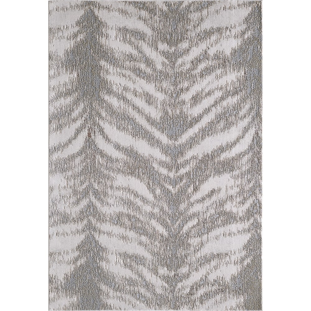 Domani Glam Ombre Zebra Textured Rug