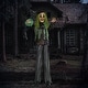 preview thumbnail 9 of 8, 6.1' Life Size Halloween Animatronic Circus Clown, Sound and Motion Activated with Light Up Eyes, Talking and Laughter