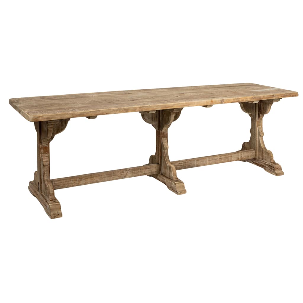 Reclaimed Wood Dining Table with Trussel