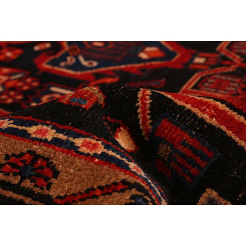 ECARPETGALLERY Hand-knotted Anatolian Vintage Navy, Red Wool Rug - 5'5 x 10'1