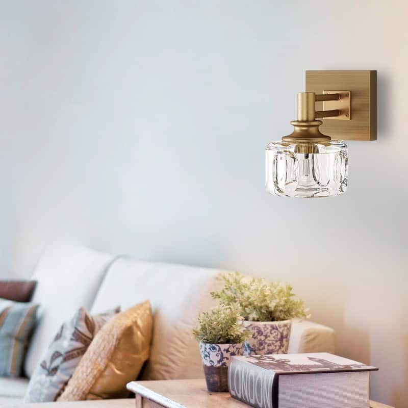 3.7 pounds bulb light gold light fixture metal wall sconce