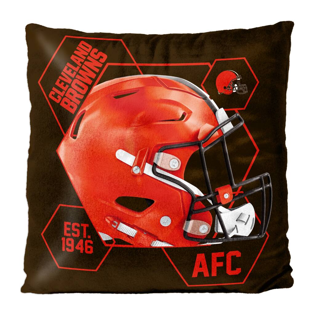 NFL Cleveland Browns Connector 16 Inch Velvet Reverse Pillow