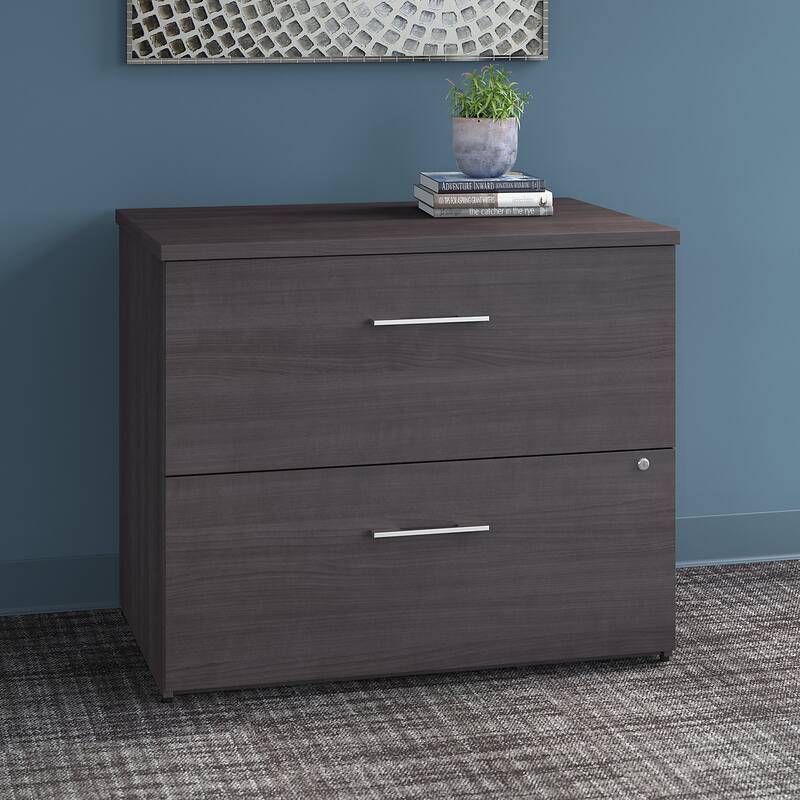 Office 500 2 Drawer Lateral File Cabinet by Bush Business Furniture - Grey