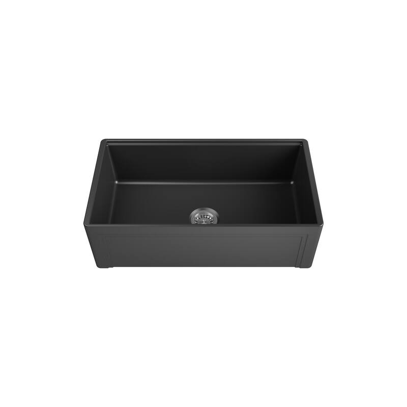 Devon 33in. Fireclay Workstation Reversible Farmhouse Kitchen Sink - 33