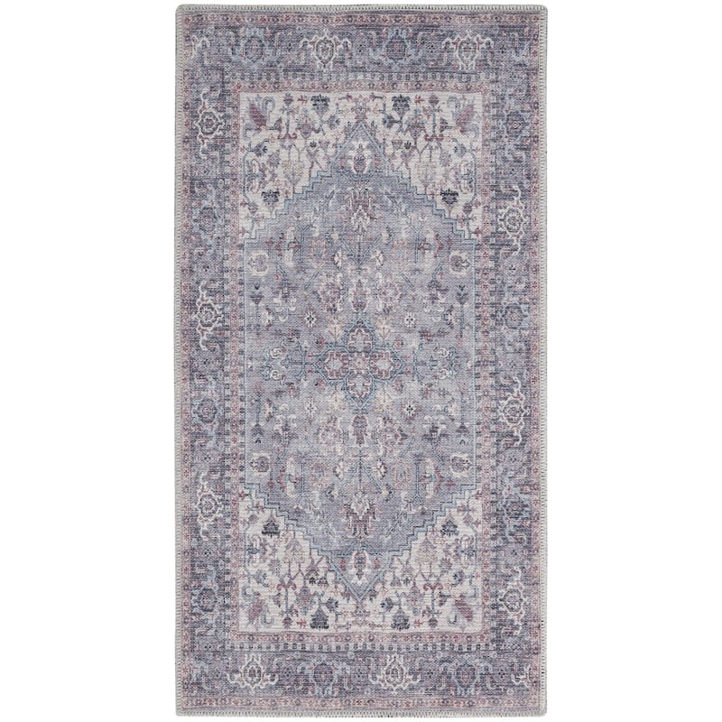 New Concept Washables Persian Boho Machine Washable Area Rug