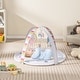 preview thumbnail 1 of 7, Baby Play Gym Mat 7-in-1 Tummy Time Activity Mat with 5 Detachable Toys - Multi-Color - 33"L x 33"W x 20"H Multi-Color