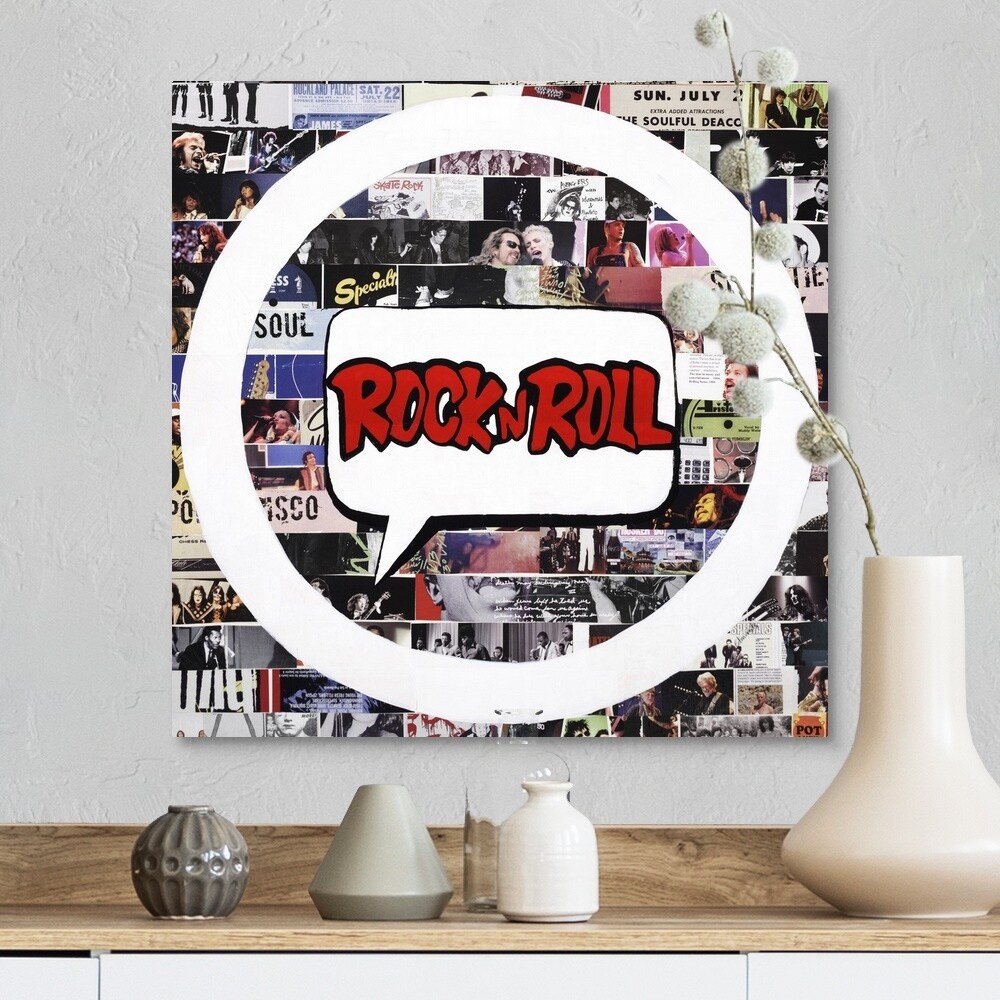 Shop Rock N Roll Canvas Wall Art Overstock 31204015