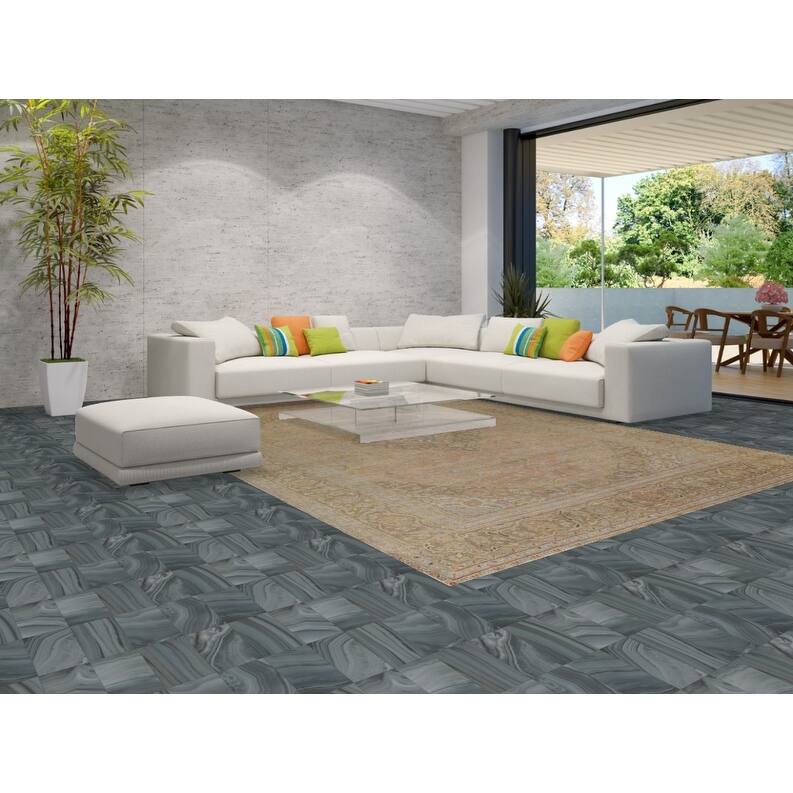 Hand Knotted Oriental 100% Wool Carpet Traditional Floral Pink Mashad Area Rug - 13' 0'' X 9' 6''