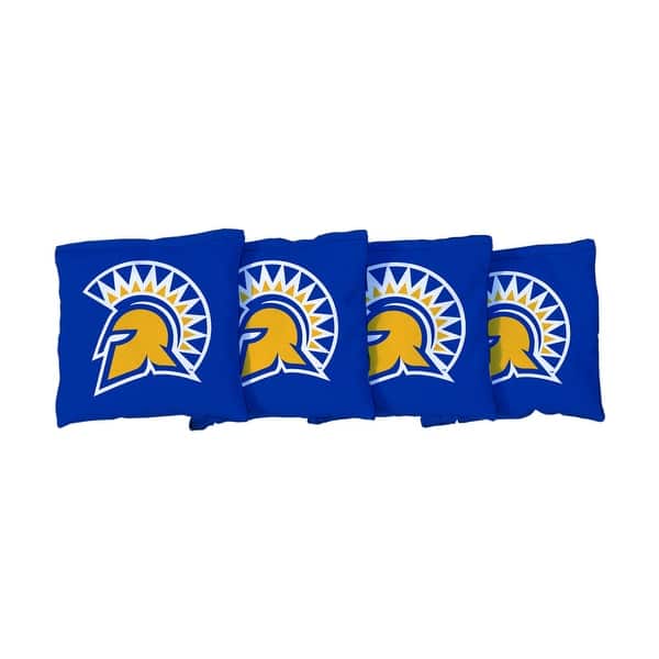 slide 2 of 3, San Jose State University SJSU Spartans Blue Cornhole Bags All-Weather Resin Filled