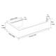 304 Stainless Steel Paper Towel Rack Hidden Installation - 25.4*10.4*5 - Black