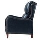 preview thumbnail 46 of 166, Brigida Multifunctional Modern Genuine Leather Nailhead Trim Recliner with Adjustable Footrest Set of 2 by HULALA HOME