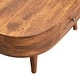 preview thumbnail 5 of 3, Artisan Furniture Chestnut Solid Wood Mini Rounded Coffee Table