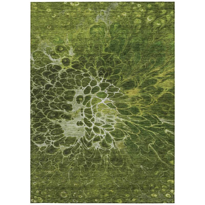 HomeRoots Abstract Transitional Rectangle Outdoor Rug