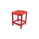 preview thumbnail 5 of 17, POLYWOOD South Beach 18 inch Outdoor Side Table Sunset Red