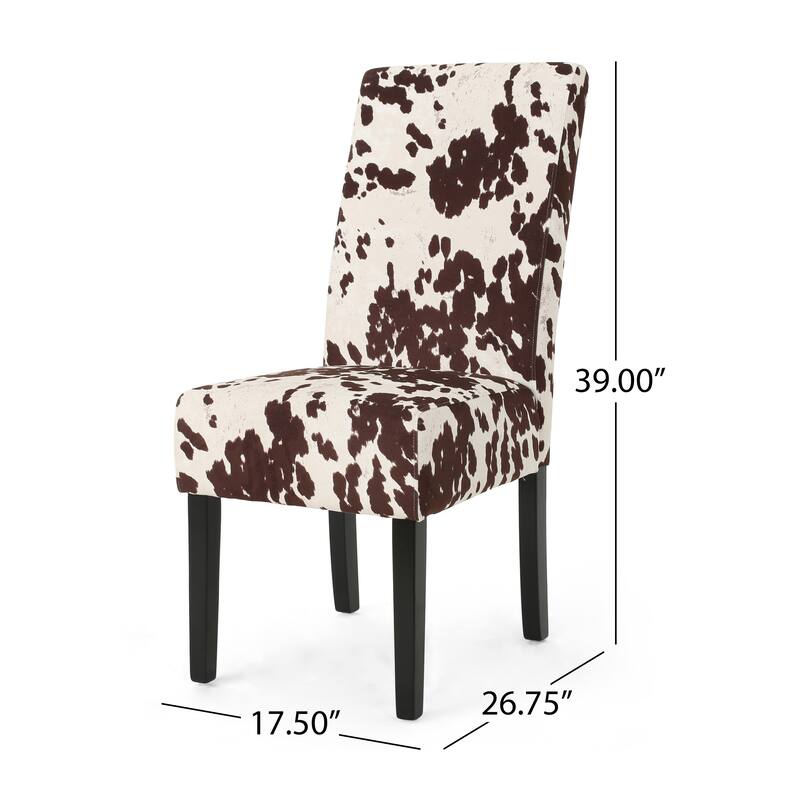 Set of 2 Velvet Upholstered Dining Chair with Wood Legs