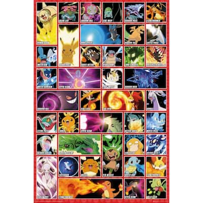 Pokemon - Moves Art Poster - 24 x 36 Inch