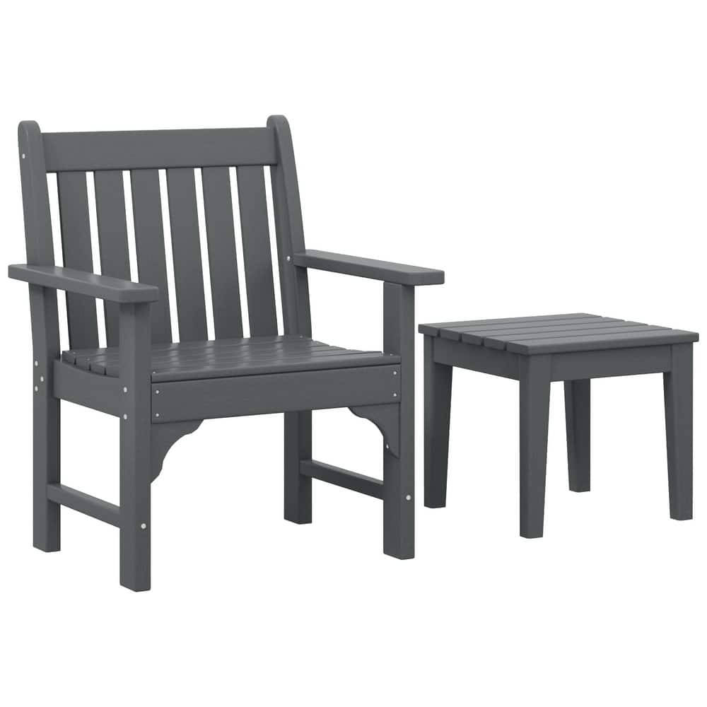 Laguna Outdoor Patio Garden Arm Chair Set with Side Table