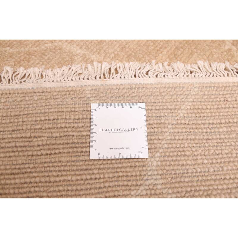 ECARPETGALLERY Hand-knotted Mystique Brown Wool Rug - 9'1 x 11'8