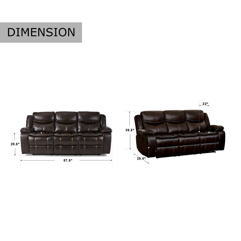 Ember Double Reclining Sofa