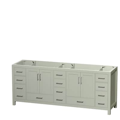Wyndham Collection Sheffield Double Vanity Cabinet