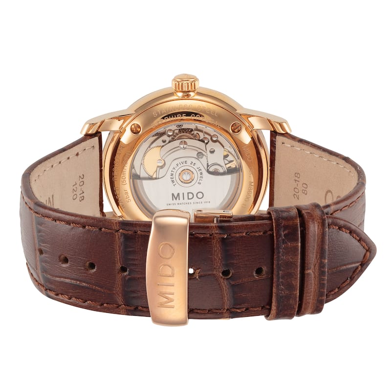 Mido Men's Baroncelli II 38mm Automatic Watch M86003648 - Brown - N/A