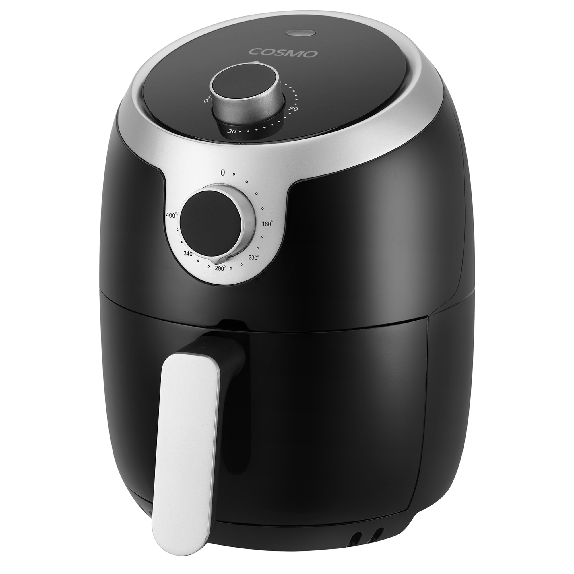 Ovente Electric Air Fryer with Timer, 3.2 Qt, 1400 Watts, Adjustable  Temperature Controls, Includes Fry Basket and Pan, Black (FAM21302B) 
