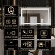 preview thumbnail 13 of 19, ExBrite 40 x 24 inch,Anti Fog,LED Bathroom Mirror,Night Light,Dimmable,Touch Button,Slim,Waterproof IP44,Horizontal Mounted