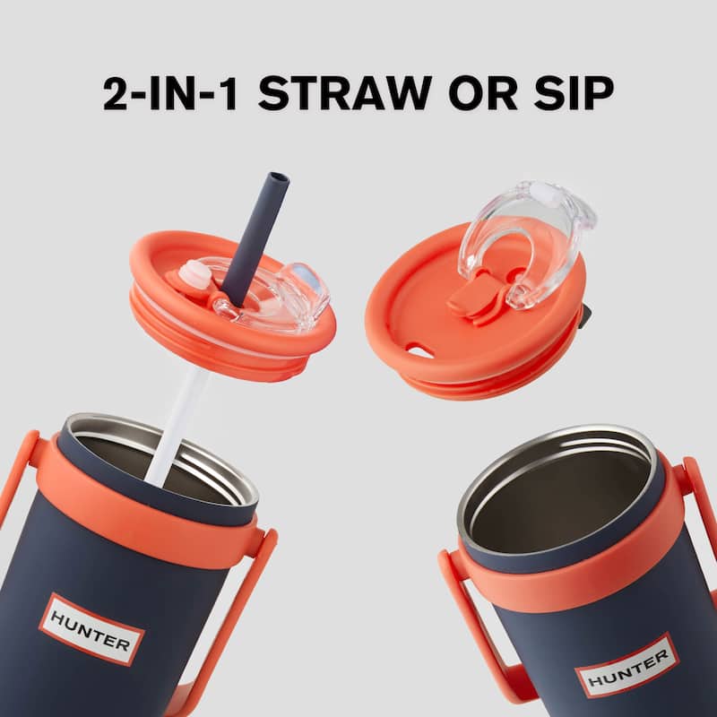 Hunter SwiftSip Hydration Stainless Steel Tumbler with Screw-Top Lid and Flip Carry Handle