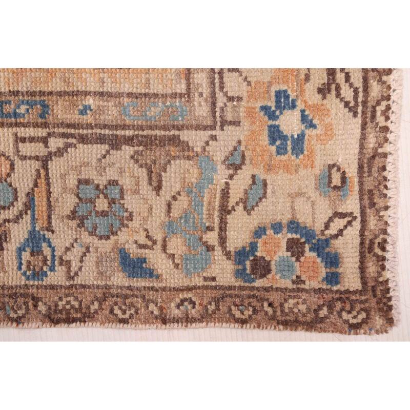 ECARPETGALLERY Hand-knotted Antalya Vintage Dark Brown Wool Rug - 3'9 x 7'7