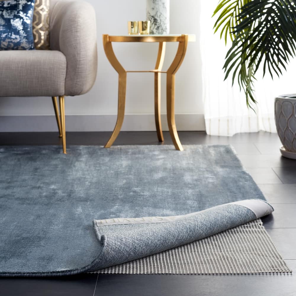 SAFAVIEH Rug Pad Extra Grip 1/8" with Open Weave Grid Pattern - Slip Resistant & Trim-to-Fit - Creme