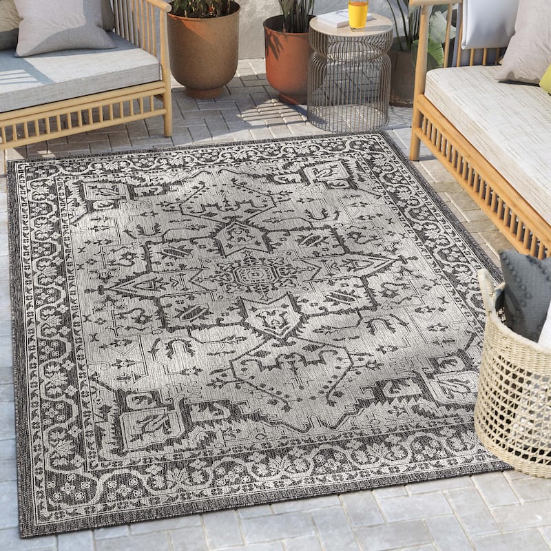 Well Woven Lia Celesine Persian Oriental Indoor Outdoor Area Rug
