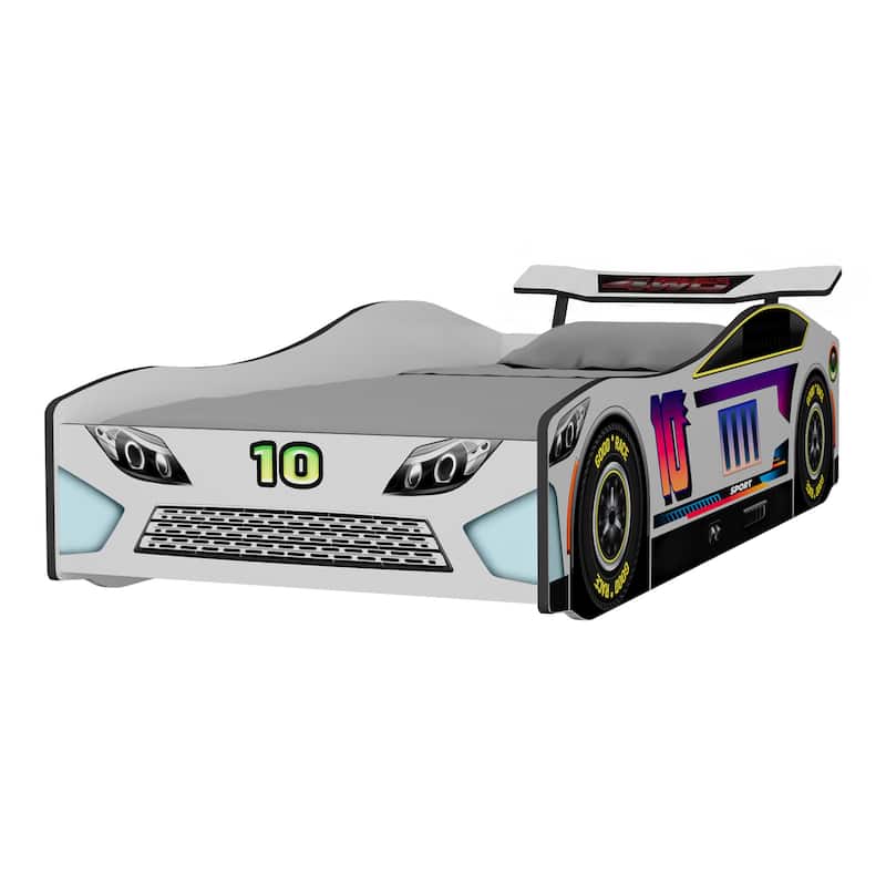Furniture of America Merlin Modern Race Car-Shaped Twin Bed