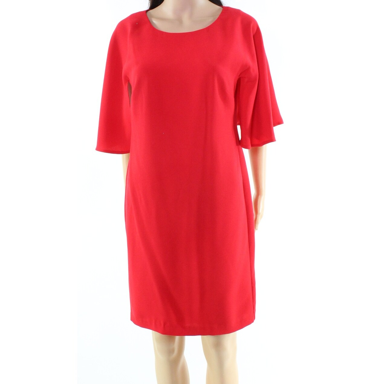 cape sleeve sheath dress