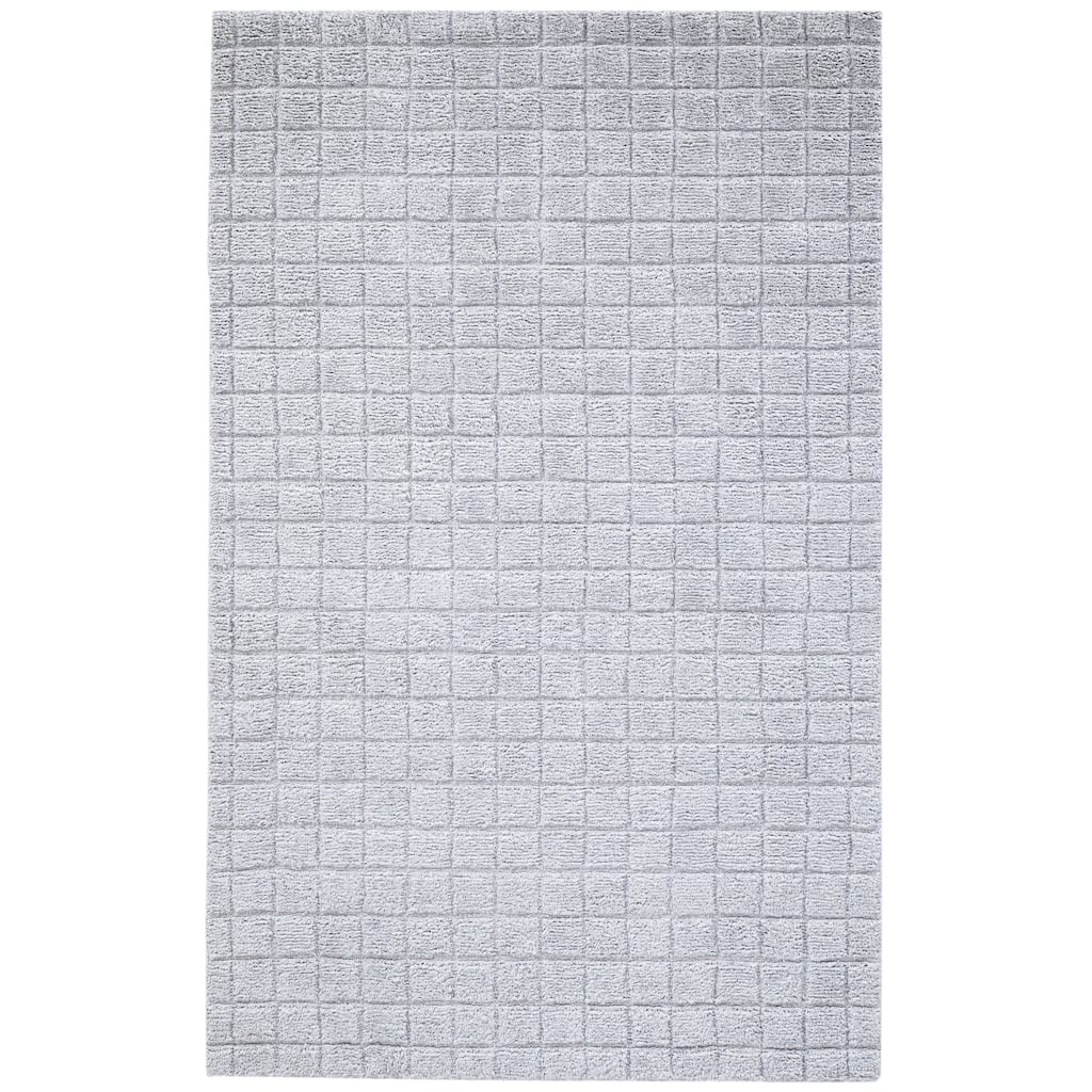 Terra by Obeetee Manhattan Squares Gray Rug