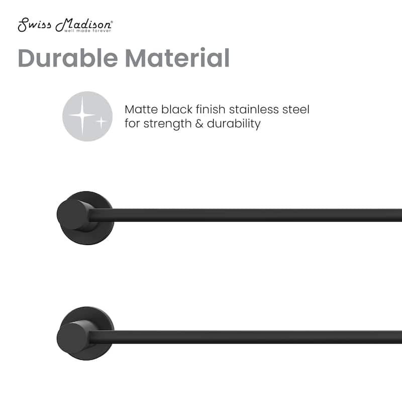 Claire 3-Bar Electric Towel Warmer In Matte Black - 19.69" x 40.94" x 4.45"