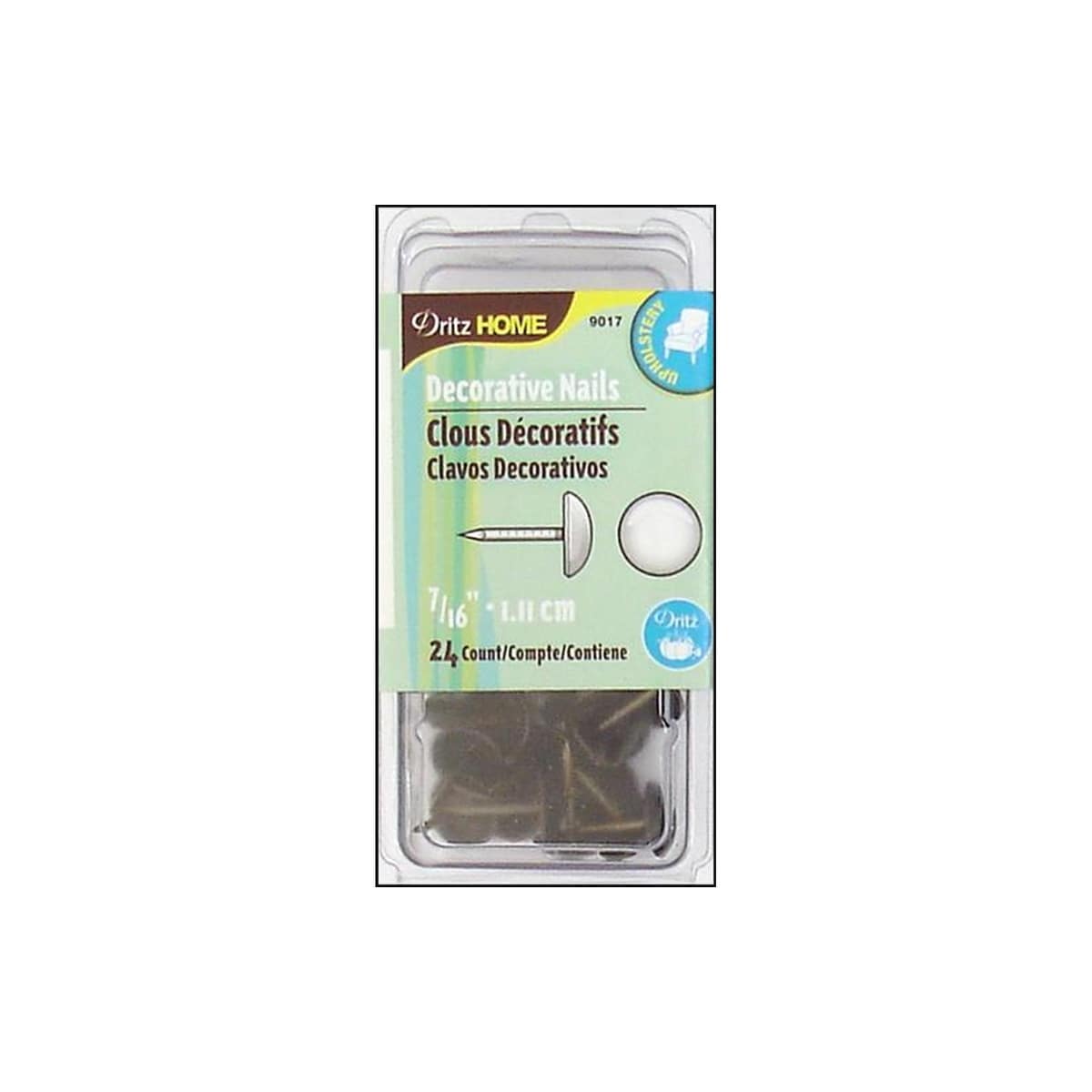 Shop Dritz Home Decorative Nails 7 16 Smooth Blk 24pc Free