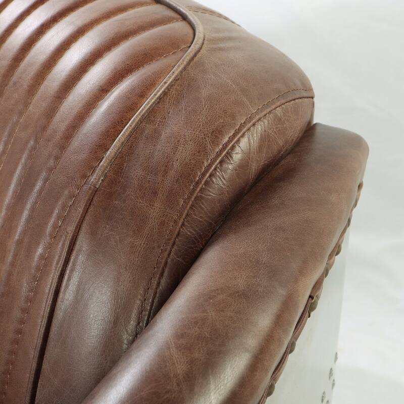 Bailee Retro Brown Loveseat