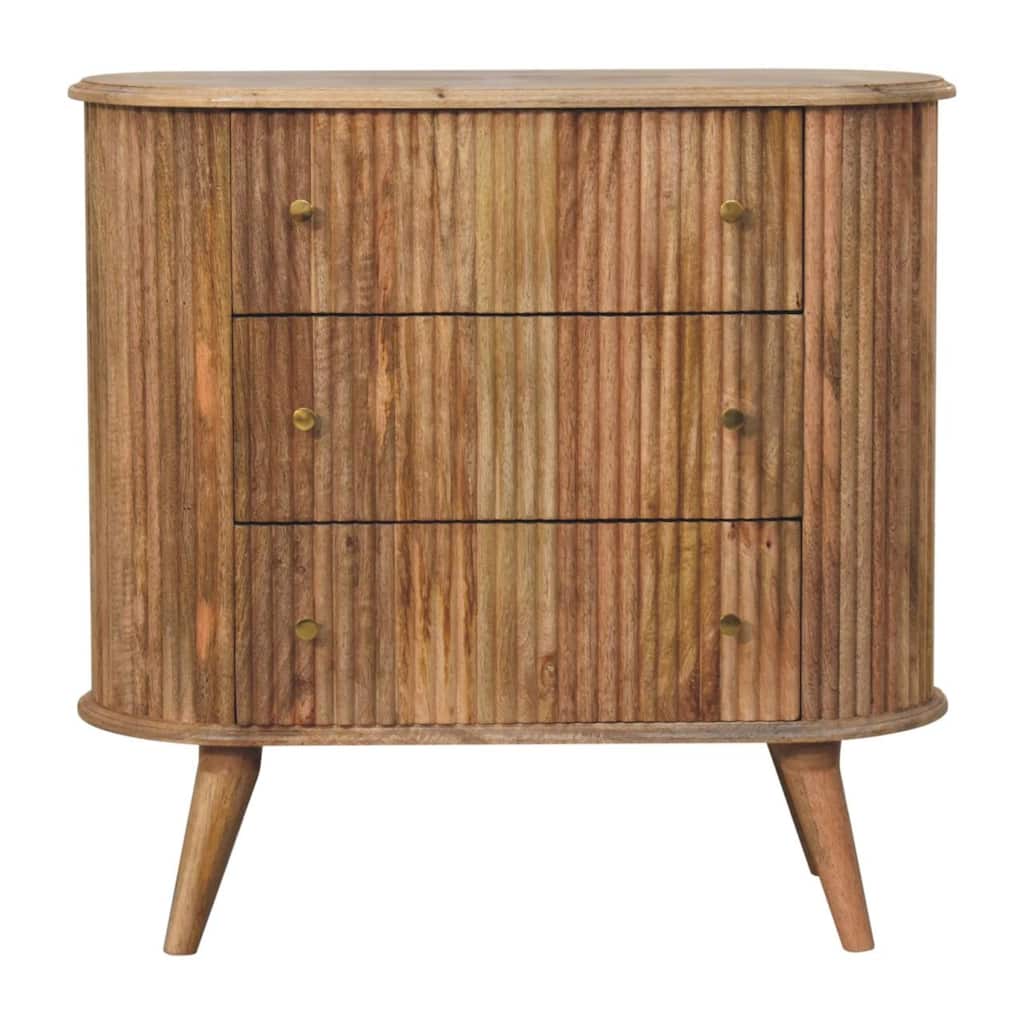 Artisan Furniture Solid Wood Soba Nordic Chest, Brown