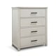 preview thumbnail 5 of 6, Sorelle Westley 4 Drawer Dresser White