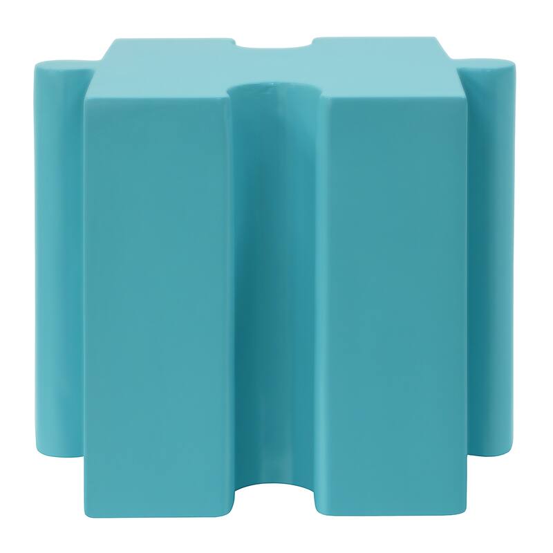 Puzzle Art Side Table, Modular Concave Edge MGO Table - Buy Singles or Combine for Custom Layouts, Indoor & Outdoor