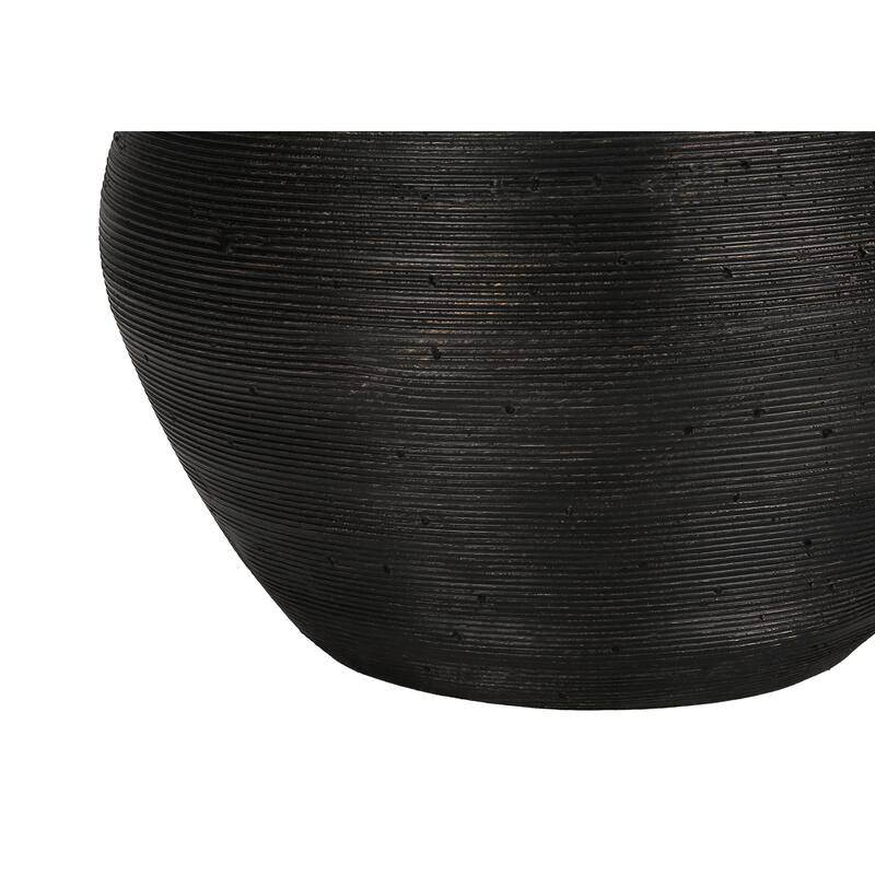 Lighting, 25"h, Table Lamp, Black Concrete, Ivory / Cream Shade, Contemporary