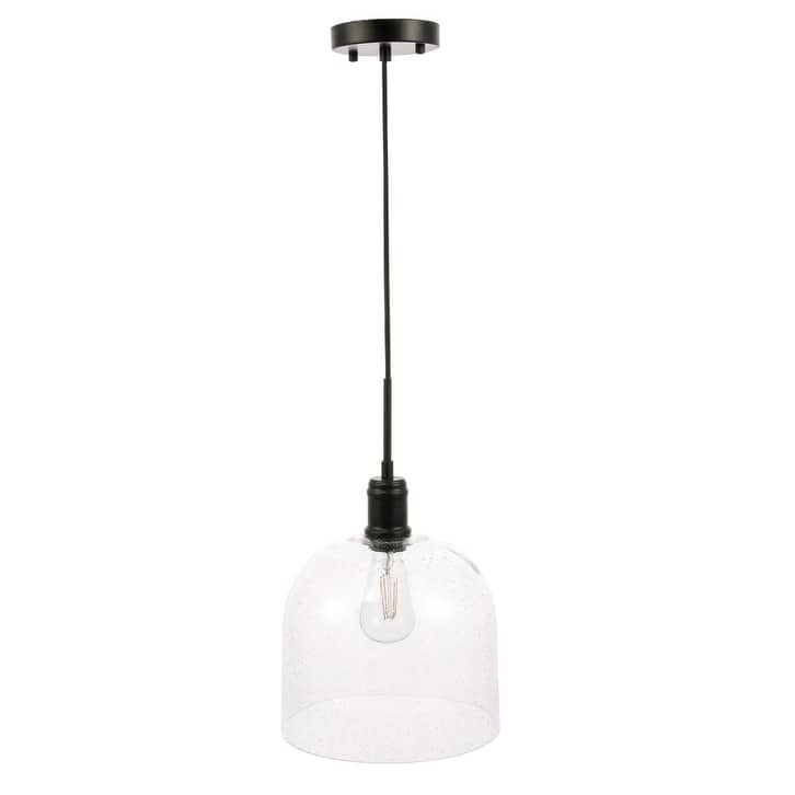 Candie 10-Inch 1-Light Clear Glass Pendant