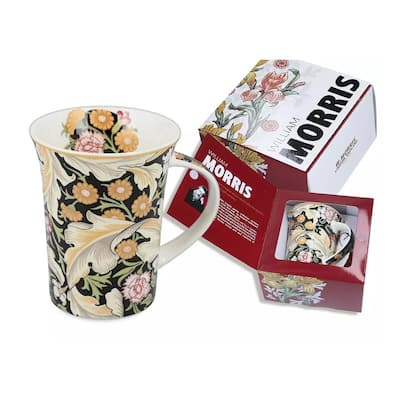 Carmani William Morris Art Porcelain Mug in A Gift Box